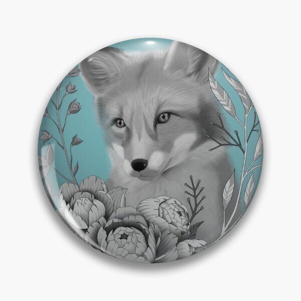 Item preview, Fox with Flowers designed and sold by KrissyLavi.