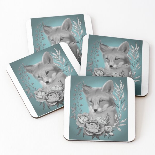 Item preview, Fox with Flowers designed and sold by KrissyLavi.
