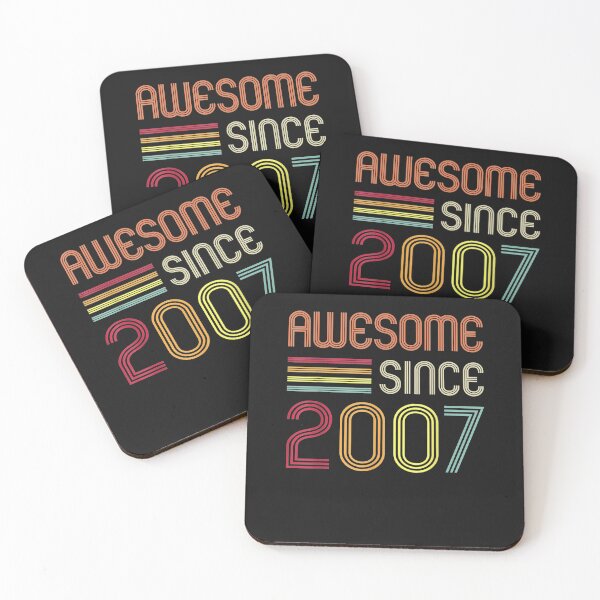 Item preview, Awesome Since 2007 15th Birthday Retro T-Shirt designed and sold by AlanWhitefoot.