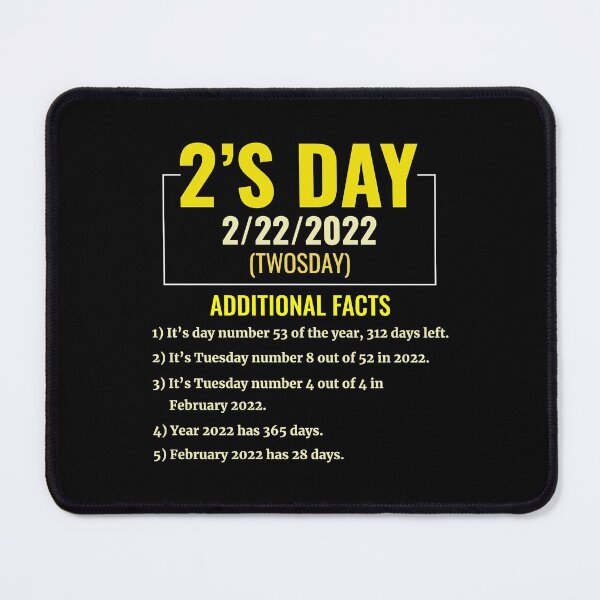 Item preview, 2's Day Twosday Tuesday February 22nd 2022 2/22/22 designed and sold by CuteDesigns1.