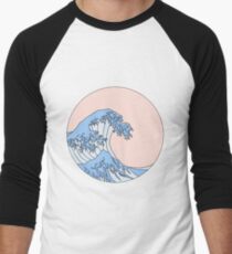 aesthetic wave Men's Baseball Âľ T-Shirt