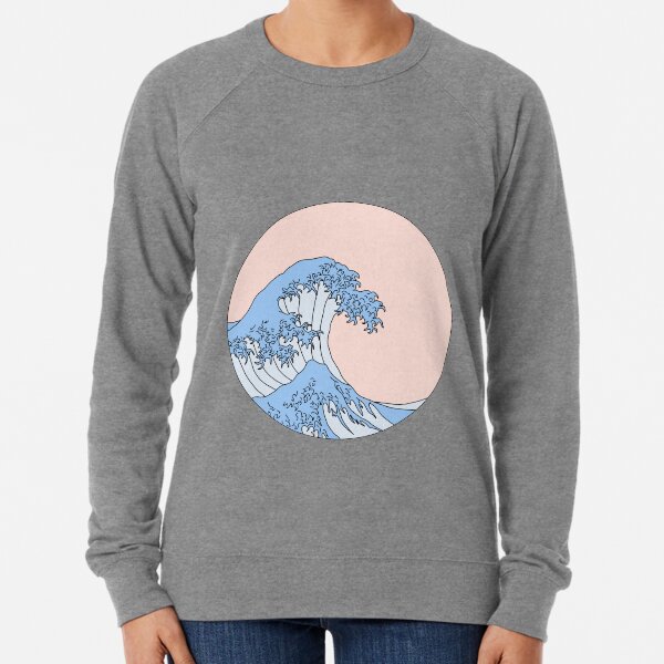 aesthetic wave Lightweight Sweatshirt