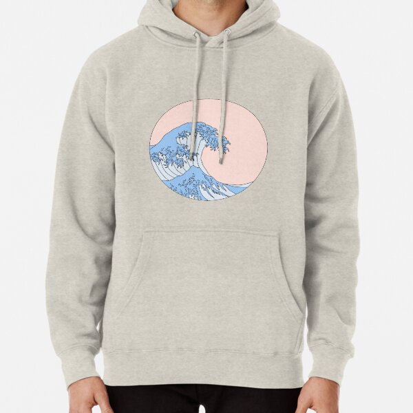 aesthetic wave Pullover Hoodie
