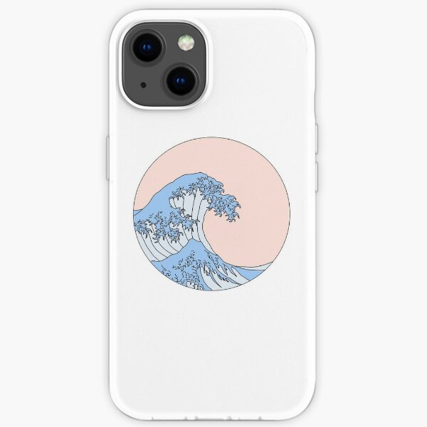 aesthetic wave iPhone Soft Case