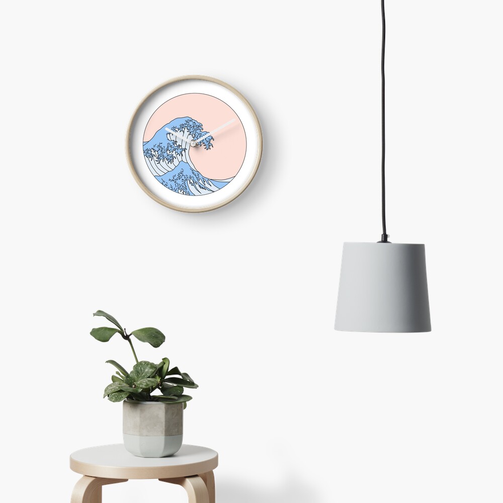 aesthetic wave Clock