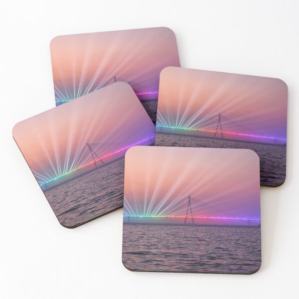 Item preview, Mumbai Sea Link Bridge illuminated India, modern art, wall art, print, personalised gifts, custom printed gifts designed and sold by CameraDesign.