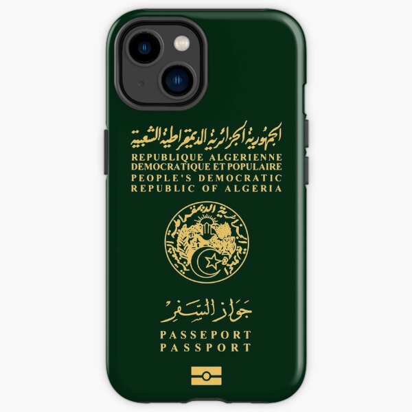 Algérie Passeport algérien Coque antichoc iPhone