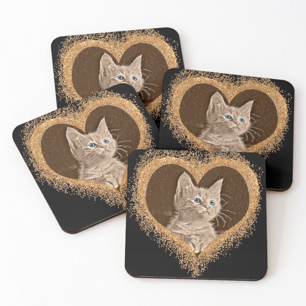 Item preview, Cat in heart of gold designed and sold by Astralia.