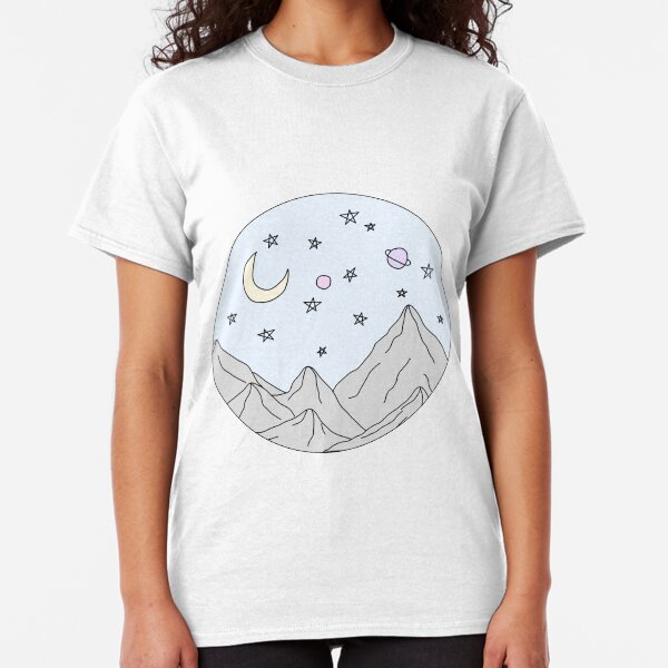 sky mountain scene Classic T-Shirt