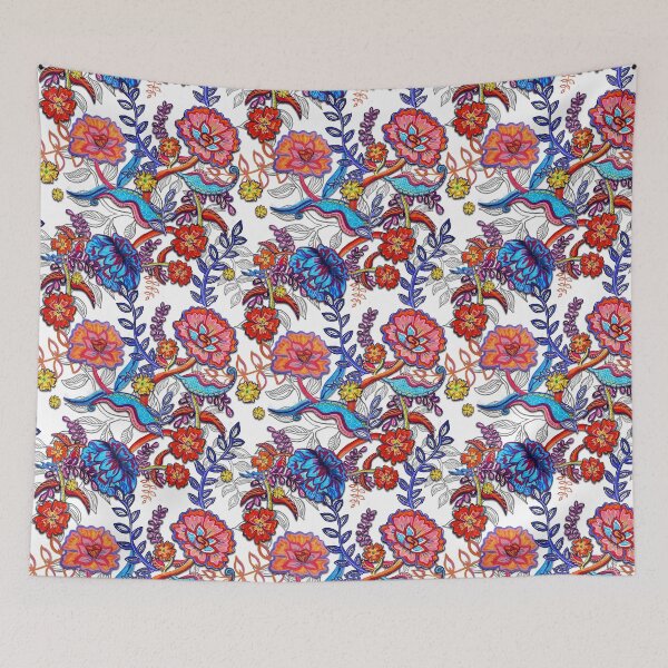 Item preview, Batik inspired flower pattern designed and sold by Mikhayla Rae.
