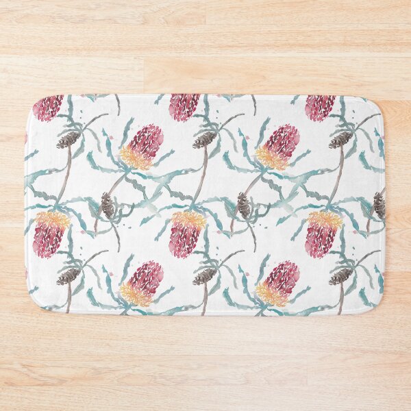 Item preview, watercolour banksia pattern designed and sold by nananstudio.