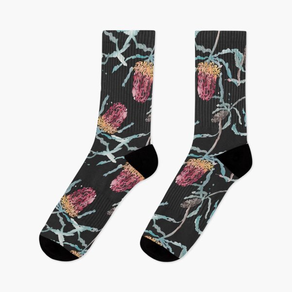 Item preview, watercolour banksia pattern designed and sold by nananstudio.