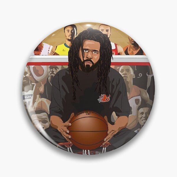 Item preview, Rapper Cole Basketball Art designed and sold by NilsaUS.