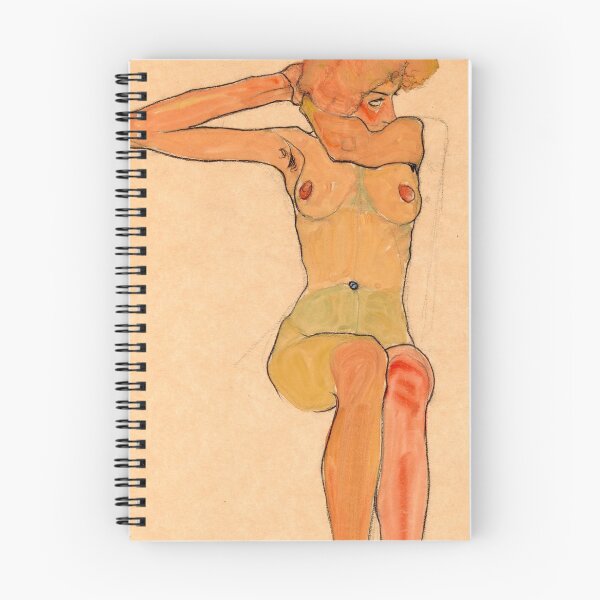 Item preview, Egon Schiele - Sitting female nude with her right arm stretched out 1910 designed and sold by artdesignco.