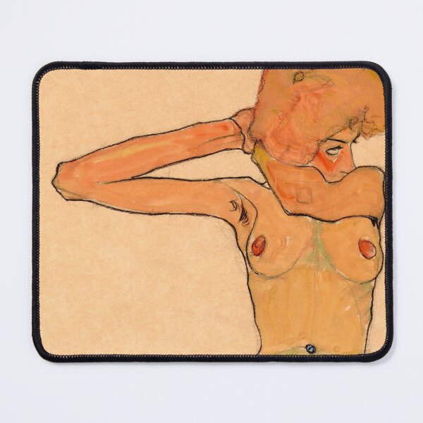 Item preview, Egon Schiele - Sitting female nude with her right arm stretched out 1910 designed and sold by artdesignco.