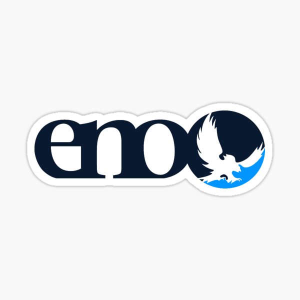 Blue Striped Eno Sticker