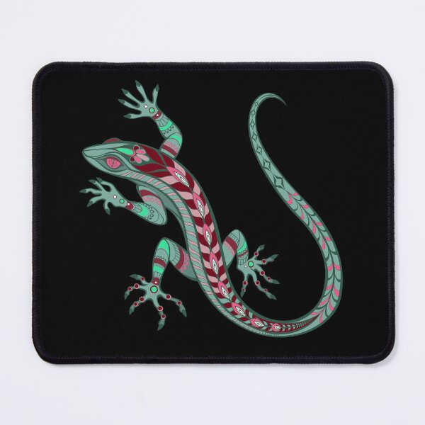 Item preview, Colorful Stylized Lizard Tribal Tattoo Art For Lizard Lovers  designed and sold by Bad Kitty Designz.