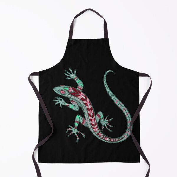 Item preview, Colorful Stylized Lizard Tribal Tattoo Art For Lizard Lovers designed and sold by Bad Kitty Designz.