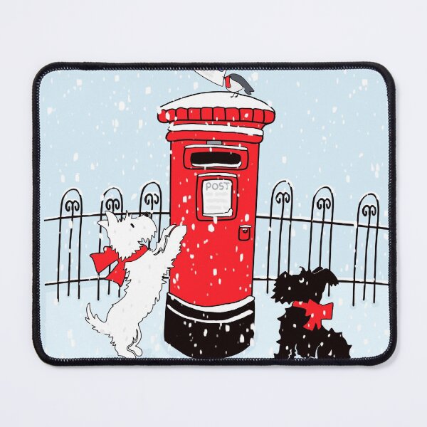 Item preview, Black and White Christmas Dogs designed and sold by EmmiLooArt.