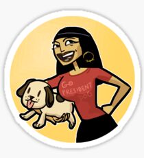 Clone High Cleo / Cleopatra - Go President Dog! Sticker