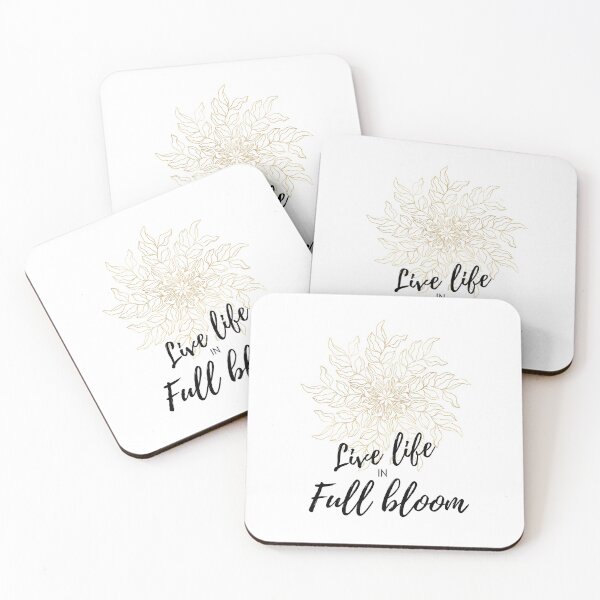 Item preview, Live life in full bloom flower graphic  designed and sold by CameltStudio.