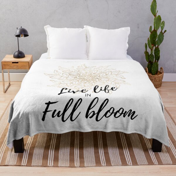 Item preview, Live life in full bloom flower graphic designed and sold by CameltStudio.