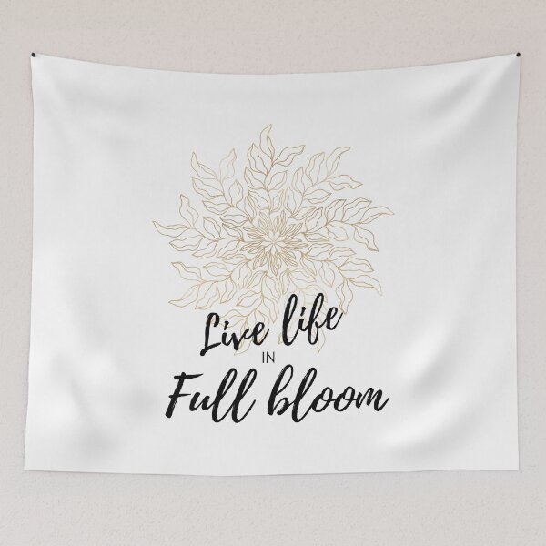 Item preview, Live life in full bloom flower graphic  designed and sold by CameltStudio.