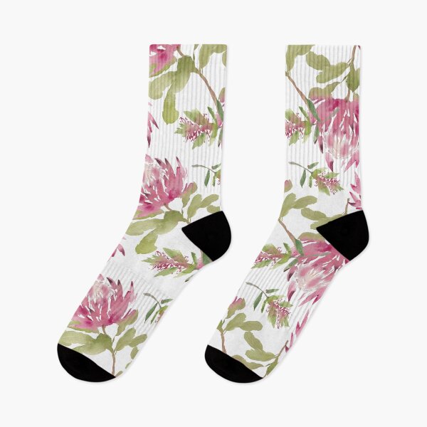 Item preview, Watercolour King Protea Illustration Pattern designed and sold by nananstudio.