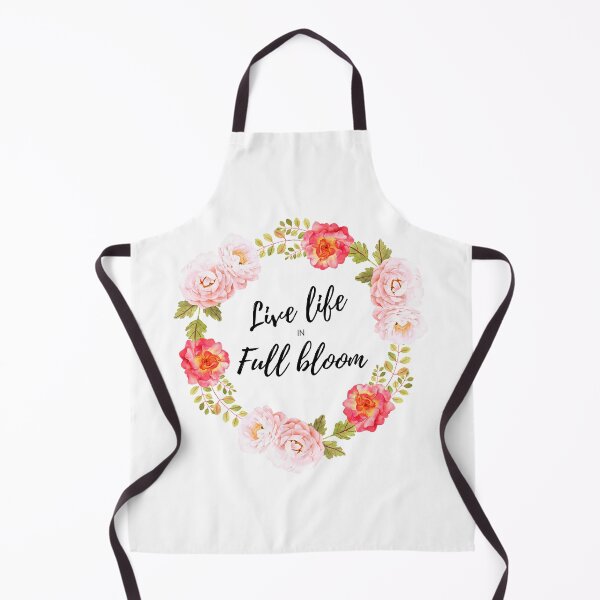 Item preview, live life in full bloom floral motivational graphic designed and sold by CameltStudio.