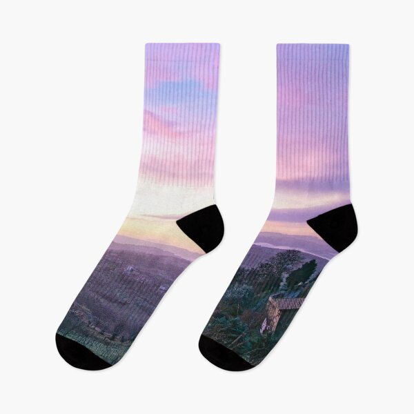 Item preview, A Beautiful Purple Sunrise Over Tuscany Italy designed and sold by Jon Shore.