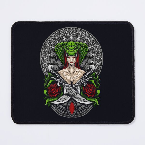Item preview, Artistic Devil Snake Girl - unique design designed and sold by Froyd Wess.
