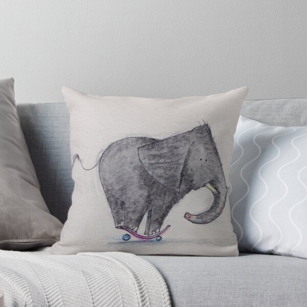 Item preview, The baby elephant tries out skateboarding designed and sold by 15mindrawings.