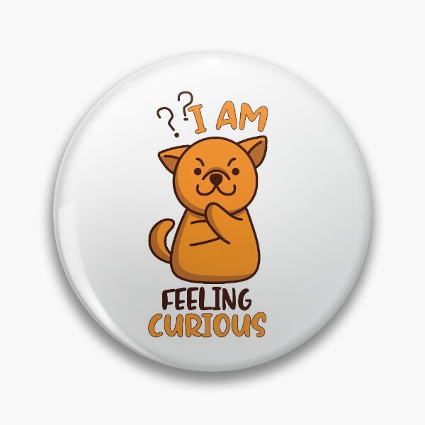 Item preview, Im Feeling Curious, Cute Thinking Dog designed and sold by graphic-genie.