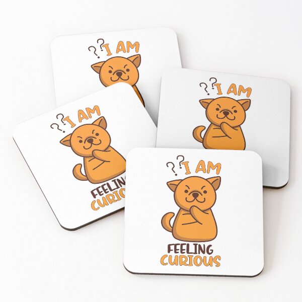 Item preview, Im Feeling Curious, Cute Thinking Dog designed and sold by graphic-genie.