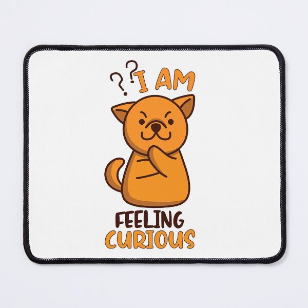 Item preview, Im Feeling Curious, Cute Thinking Dog designed and sold by graphic-genie.