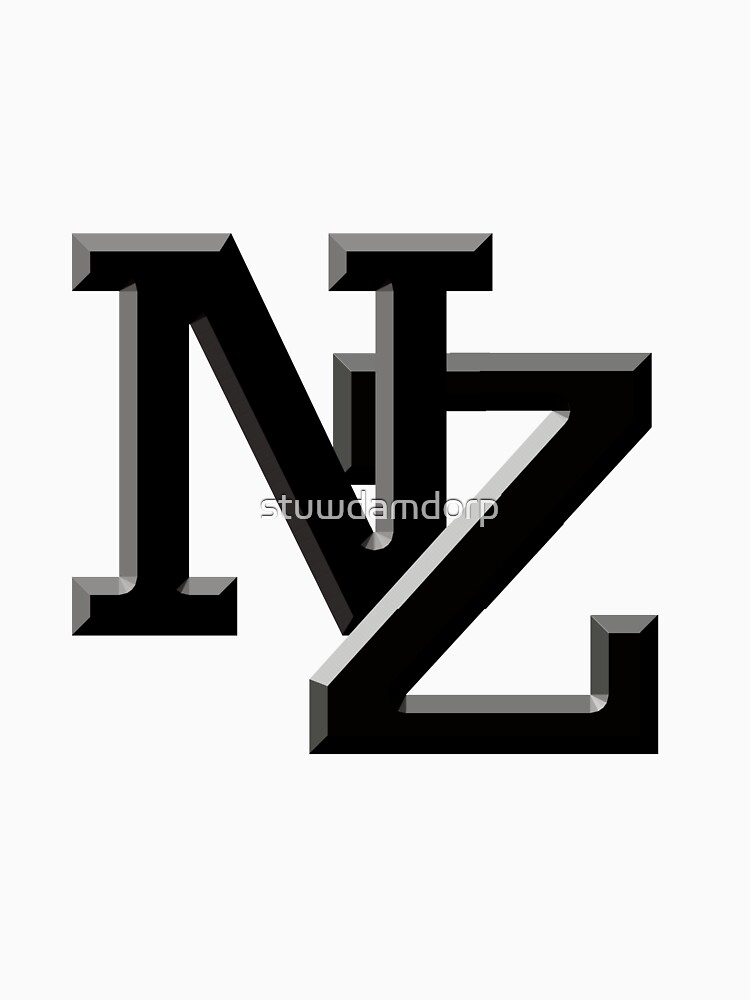 "NZ letters New Zealand" T-shirt by stuwdamdorp | Redbubble