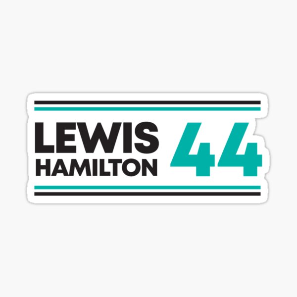 "F1 Lewis Hamilton 44 " Sticker For Sale By TeeTrendingCo | Redbubble