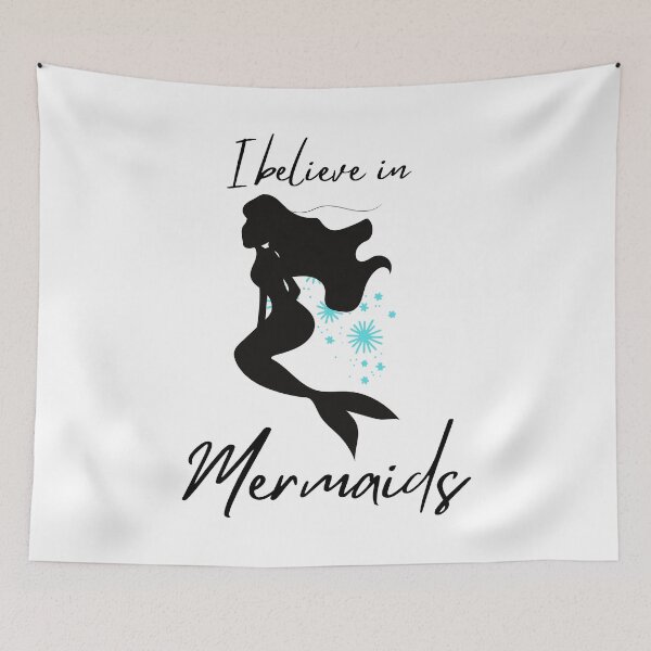 Item preview, I believe in mermaids quote fantasy graphic designed and sold by CameltStudio.