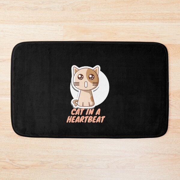 Item preview, CAT IN A HEARTBEAT T-SHIRT designed and sold by stephencu.