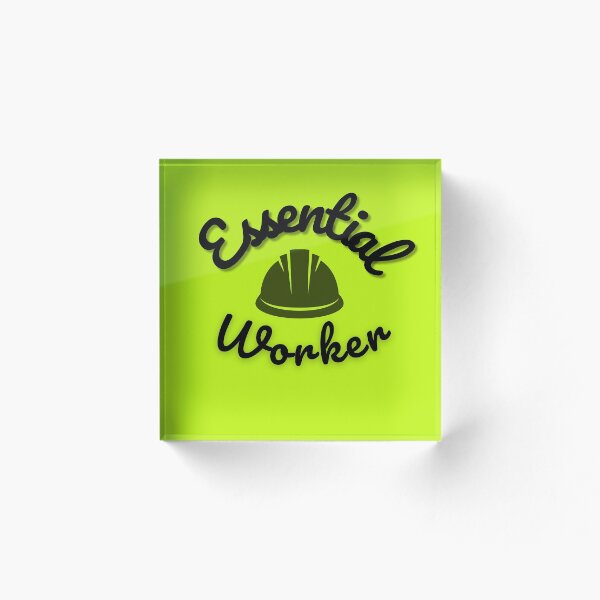 Item preview, Essential Worker, everybody’s important “fluro”, FIFO Worker designed and sold by FIFOHearts.