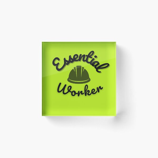Item preview, Essential Worker, everybody’s important “fluro”, FIFO Worker designed and sold by FIFOHearts.