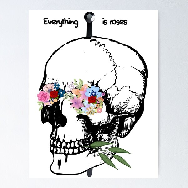 Item preview, new skull and roses designed and sold by 4m4y.