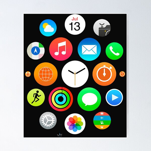 Artikelvorschau, Apple Watch Face – Apps Essential T-Shirt entworfen und verkauft von jameirmans.