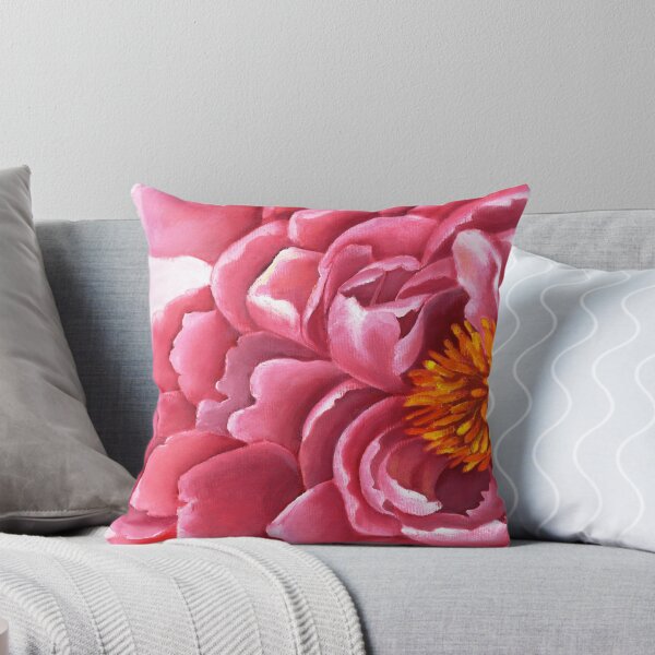Item preview, Pastel peony painting in oil designed and sold by Egle Kristensen.