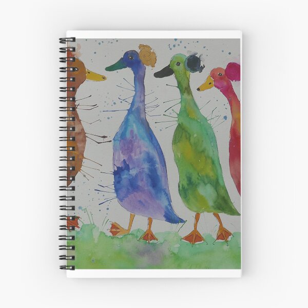 Item preview, Four Crested Colourful Ducks designed and sold by Casimirasart.