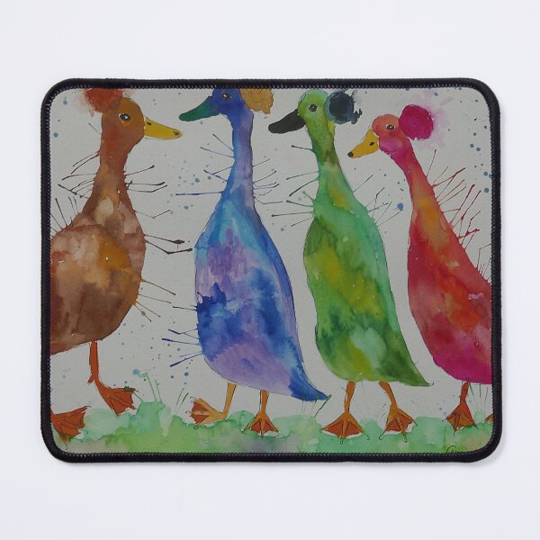 Item preview, Four Crested Colourful Ducks designed and sold by Casimirasart.