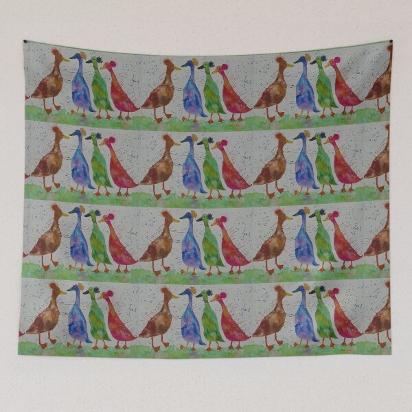 Item preview, Four Crested Colourful Ducks designed and sold by Casimirasart.