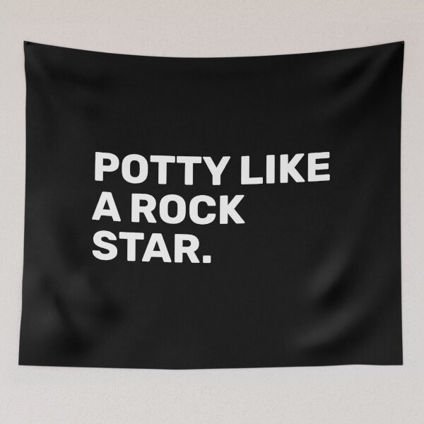 Item preview, Potty Like A Rock Star | Funny designed and sold by BopleDesigns.