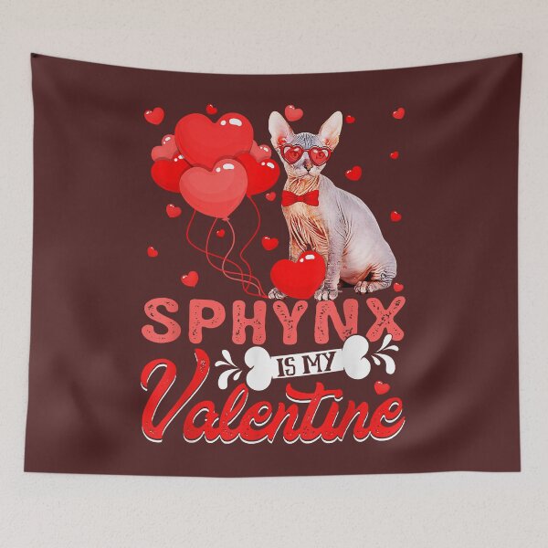 Item preview, Fun Sphynx Is My Valentine Cat Lover Heart  designed and sold by Christmas222.