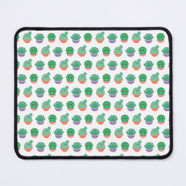 Item preview, Cute and funny cacti regular pattern designed and sold by FunnyChameleon.